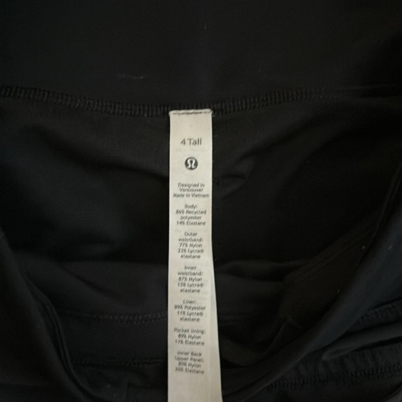 BLACK TALL LULULEMON ATHLETIC SHORTS!! - Picture 3 of 3